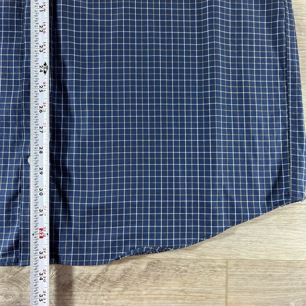Duluth Trading Co. Mens XL‎ TWrinkle Fighter Plaid 100% Cotton Button Up Shirt